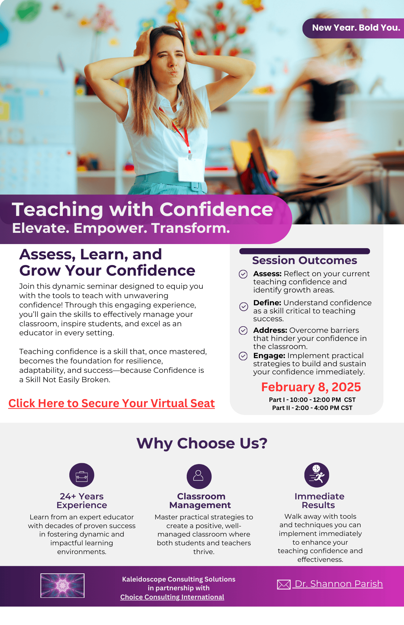 Teaching with Confidence Virtual Seminar